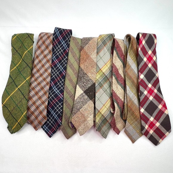 Vintage Other - Lot of 9 Vintage Wool Men's Ties
